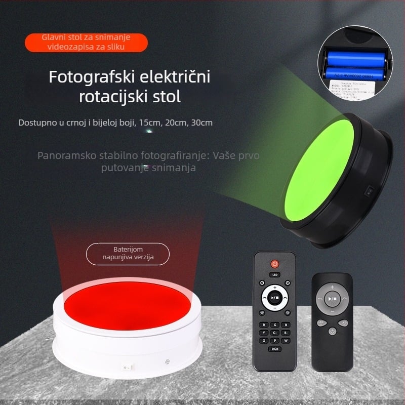 Stalak za izlaganje proizvoda — ABS+PC, za fotografiranje proizvoda, težina 0,5 kg, marka Electric turntable