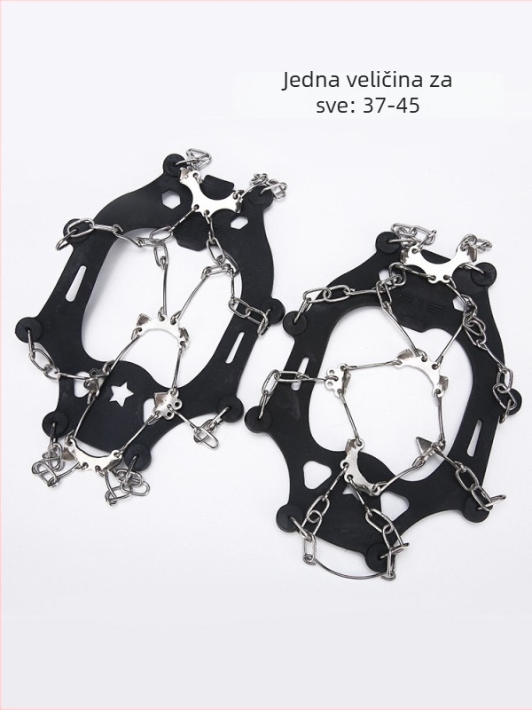 Protuklizni kramponi za vanjsku planinarenje i penjanje, nehrđajući čelik, 8/13/18 zubi, protivklizni grip, povećavaju stabilnost