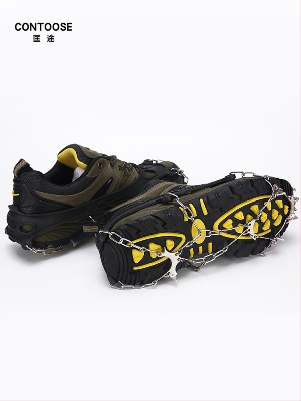 Protuklizni kramponi za vanjsku planinarenje i penjanje, nehrđajući čelik, 8/13/18 zubi, protivklizni grip, povećavaju stabilnost