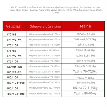 Flis jakna i hlače komplet, unisex zima, model 4338543, materijal: mješavina pamuka, podstava: poliester, udio perja 90