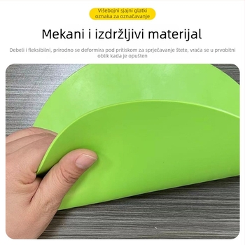 Nogometni trenažni pribor s orijentacijskim naljepnicama, ravnim diskom za označivanje i mekanim diskom za prepreke - Model E18
