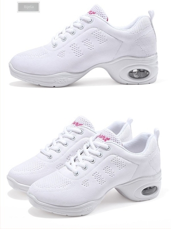 Plesne cipele s protukliznom potplatom, ženski model, lake, gornji dio od mrežaste tkanine