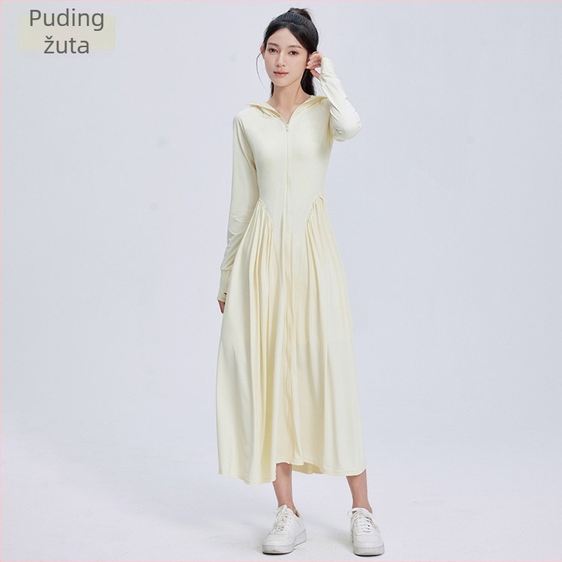 Duga haljina od najlona s UV zaštitom za žene, prozračna, lagana, protiv insekata