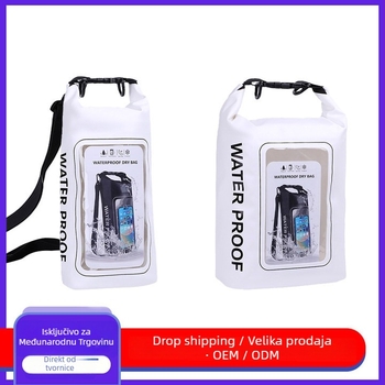 Dvostruka vodootporna torba za plažu preko tijela, kapacitet 2L/5L, vodootporan PVC materijal, za plažu, plivanje, ronjenje