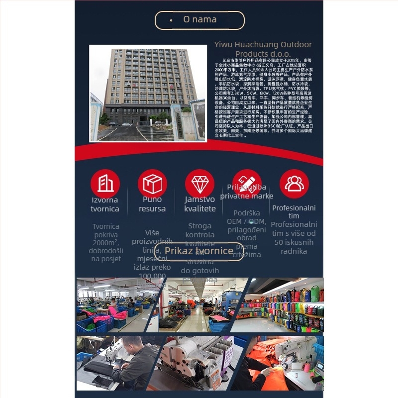 Dvostruka vodootporna torba za plažu preko tijela, kapacitet 2L/5L, vodootporan PVC materijal, za plažu, plivanje, ronjenje