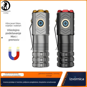 Adventurer Lanterna s tri LED diodama, punjiva, magnetski kraj, 15W, domet 200–500 m