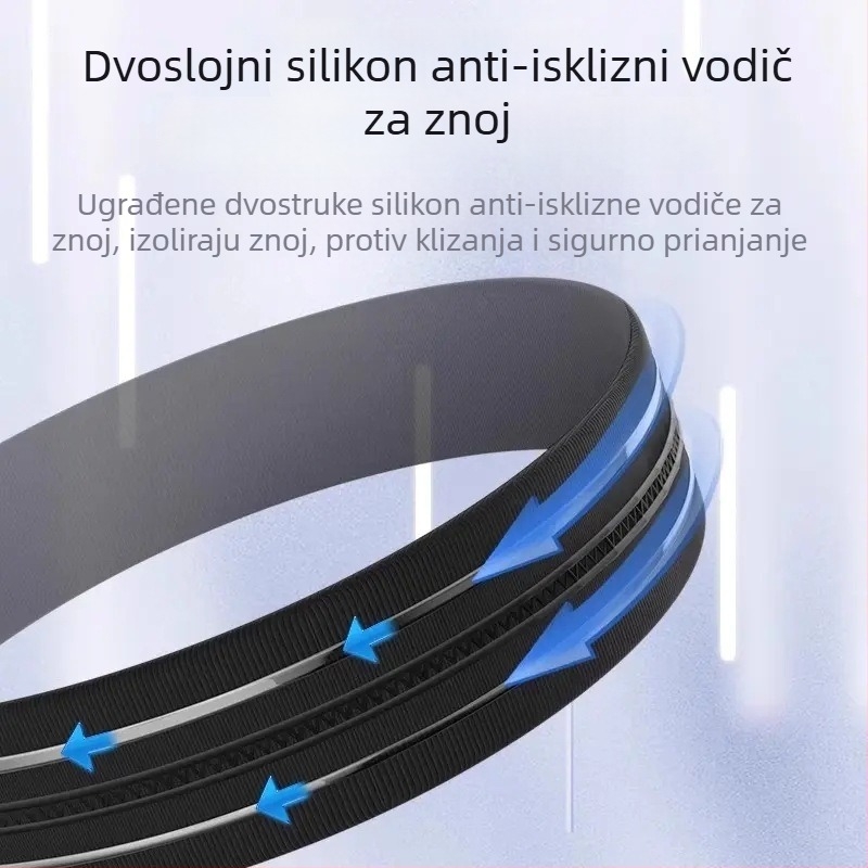 Sportska čelenka za glavu, jednostavan stil, karirani uzorak, marka Friendly, proljeće 2025.