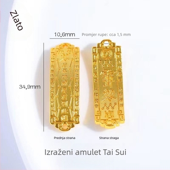 Metalni dodatak za nakit – nacionalni stil, unisex, tekst sa slovima/brojima, elektroplating – Jinfang Jewelry
