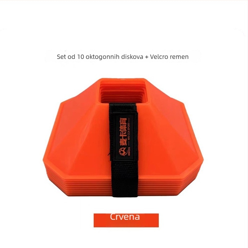 Trening alat za nogomet i košarku — osmerokutni disk za prepreke, MAICCA, prilagodljiv