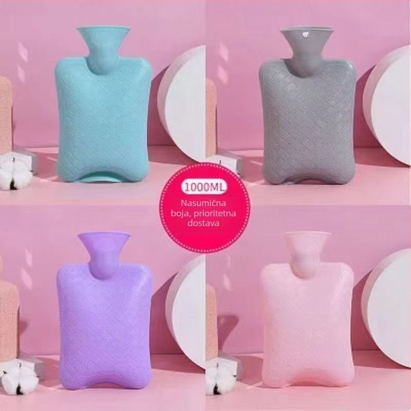 Bočica za vruću vodu punjena vodom za zagrijavanje ruku — karikatura stil, PVC, 600 g, grijanje vodom