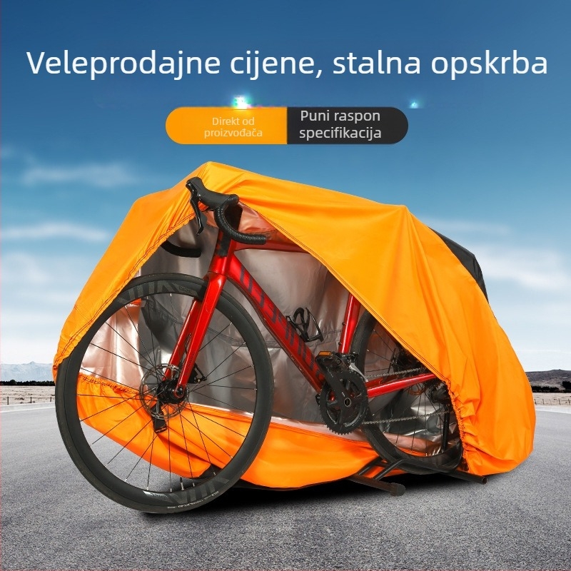 Pokrov za bicikl za sve vremenske uvjete – vodootporan i otporan na prašinu, univerzalna prilagodba, jednostavan dizajn