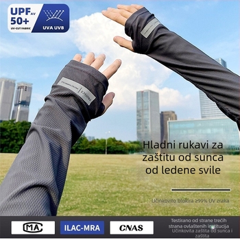 Rukav za zaštitu od sunca iz Ice Silk za muškarce – opuštena kroj, UV zaštita, za vožnju i aktivnosti na otvorenom ljeti