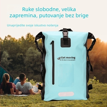 Vodootporan ruksak za aktivnosti na otvorenom, zapremina 25L, sport i rekreacija stil, vodootporna tkanina