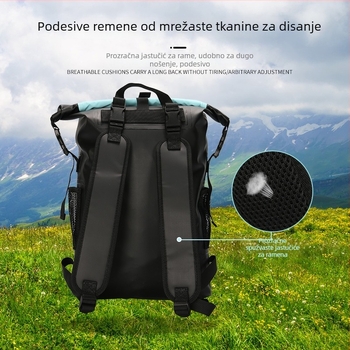 Vodootporan ruksak za aktivnosti na otvorenom, zapremina 25L, sport i rekreacija stil, vodootporna tkanina