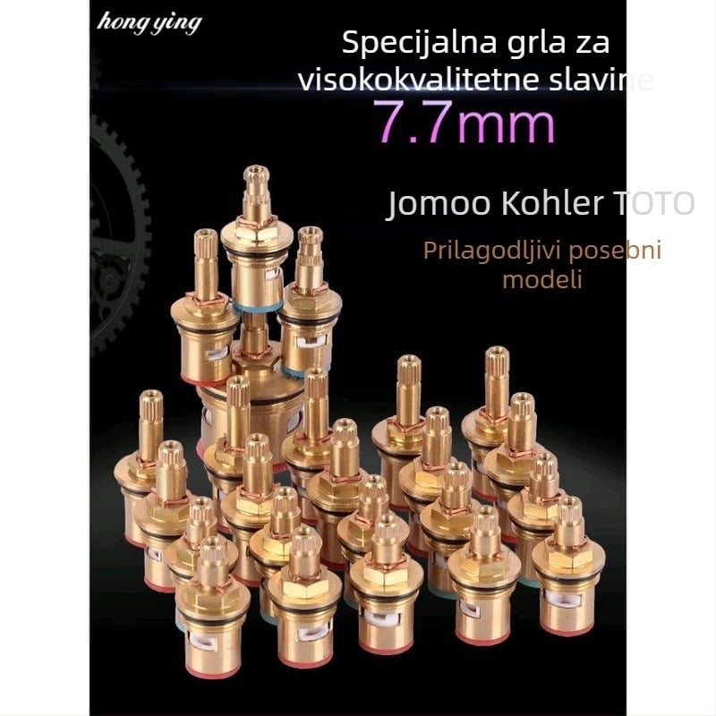 Ventil sa središtem – posebni model s trokutastim ventilom, brzo otvaranje, keramički disk, za kupaonicu i kuhinjski umivaonik, miješana topla i hladna voda