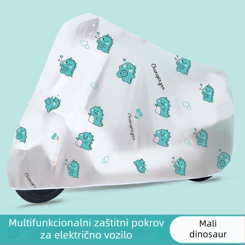 Pokrov za električno vozilo – vodootporan – crtani stil