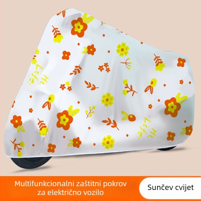 Pokrov za električno vozilo – vodootporan – crtani stil