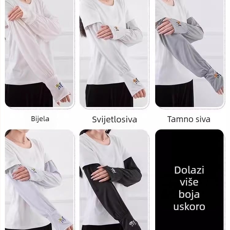 Tanak Ice Silk rukav s UV zaštitom, slobodan kroj za muškarce, za vožnju i ljetne aktivnosti biciklizma na otvorenom