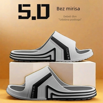 PVC papuče s protukliznom potplatom i debelim potplatom, injekcijska tehnologija potplata