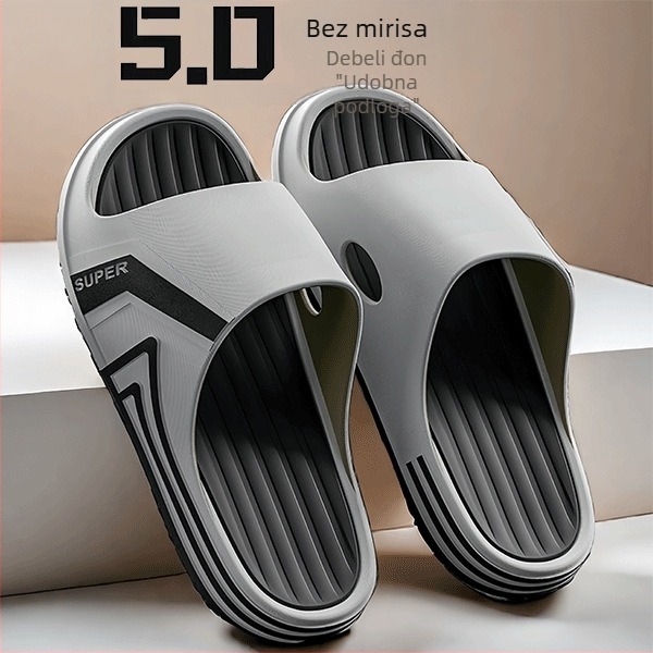 PVC papuče s protukliznom potplatom i debelim potplatom, injekcijska tehnologija potplata