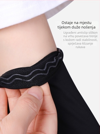 Unisex UV zaštita navlaka za podlakticu od Ice Silk – prugasti uzorak, za ljeto