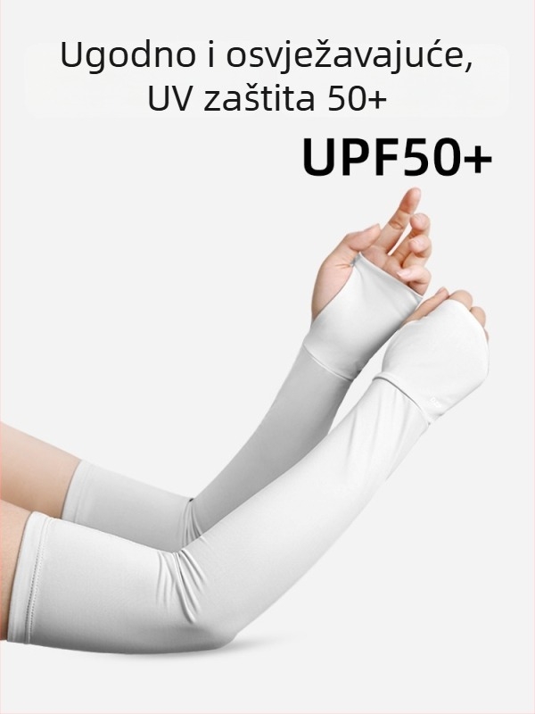 Unisex UV zaštita navlaka za podlakticu od Ice Silk – prugasti uzorak, za ljeto