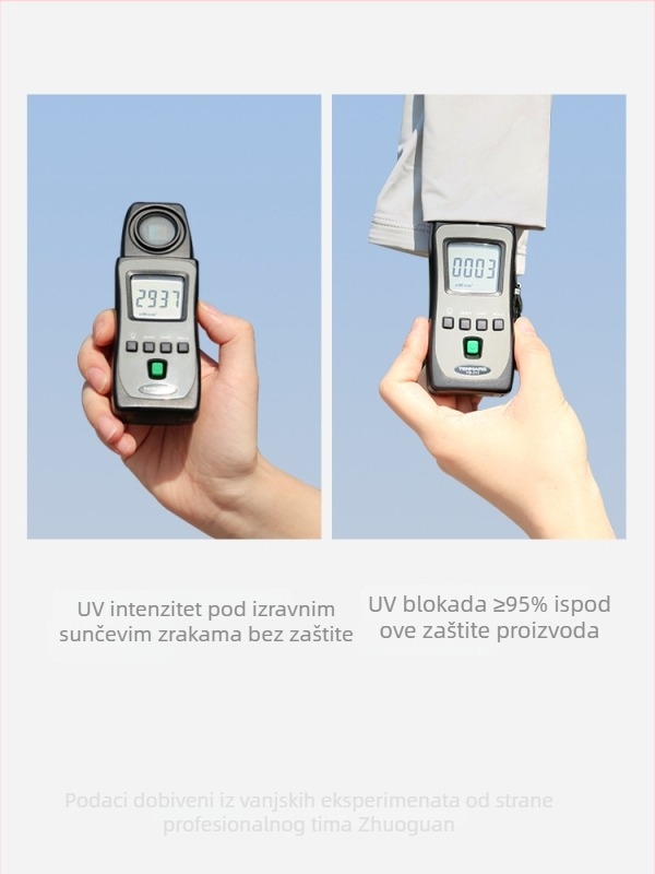 Unisex UV zaštita navlaka za podlakticu od Ice Silk – prugasti uzorak, za ljeto