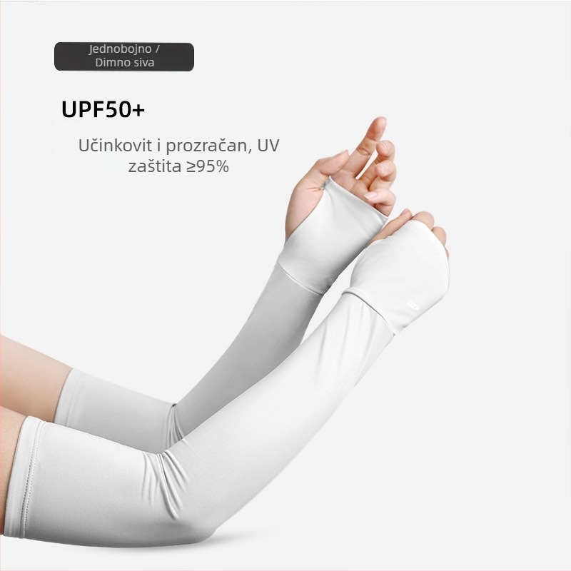Unisex UV zaštita navlaka za podlakticu od Ice Silk – prugasti uzorak, za ljeto