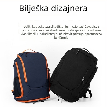 Sportska ranac s razdjeljivanjem suhih i mokrih predmeta, odvojeni pretinac za obuću, višezonski raspored, ergonomski stražnji panel, veliki kapacitet