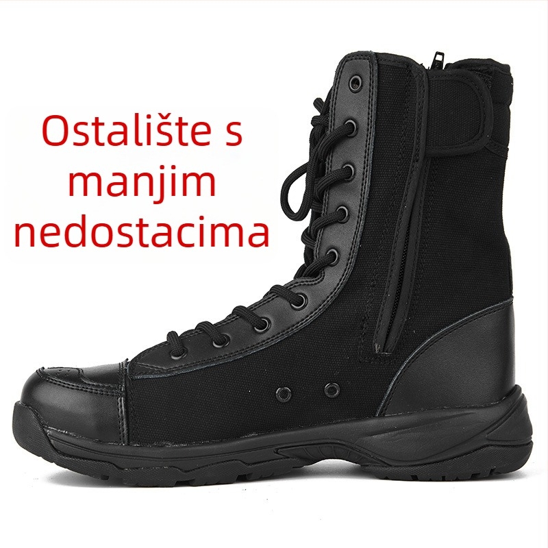 Unisex taktičke planinarske cipele za odrasle, visoki gležanj, prozračni Oxford materijal, lagane za planinarenje i vanjske treninge