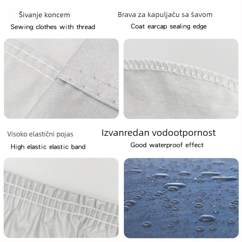 Pokrov za automobil – potpuno pokrivanje, debeli pamučni flanel, izolacija, zaštita od sunca i kiše za posebne modele vozila