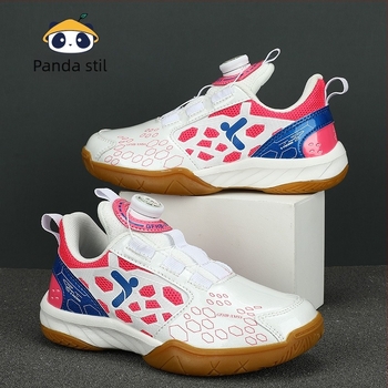 Tenisice za badminton za djecu i tinejdžere – protuklizna gumena potplata, niski gornji dio, okrugli vrh prsta, gumeni srednji dio potplata, pogodne za trening i natjecanje