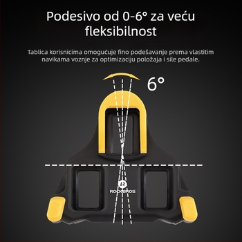 ROCKBROS SPD klipsa za cipele – Univerzalna kompatibilnost, Plastična konstrukcija