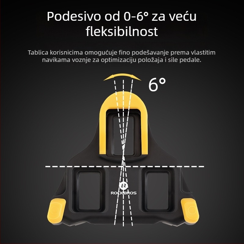 ROCKBROS SPD klipsa za cipele – Univerzalna kompatibilnost, Plastična konstrukcija
