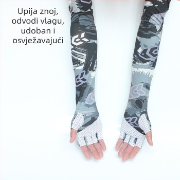 Zaštitni rukav za vožnju biciklom s integriranim rashladnim rukavom i zaštitom od sunca, za aktivnosti na otvorenom. Materijal: Milk Silk i poliester; glavni materijal 71-80% poliester, sekundarni 21-30% poliester