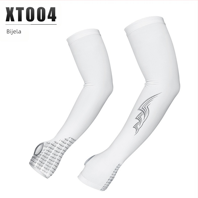 Unisex vanjski rukavac za zaštitu od sunca za sport — Ice Silk materijal, prozračan, s otisnutim logom, prilagodljiv