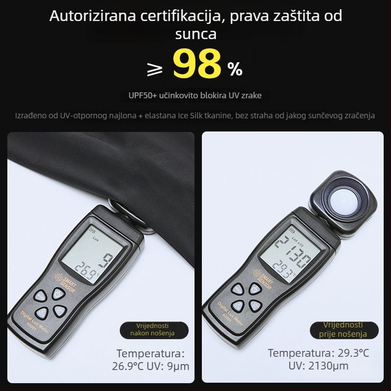 Muške ljetne rukavne navlake od najlona, UV zaštita, prozračne, 81-95% sadržaja najlona, za vožnju biciklom na otvorenom