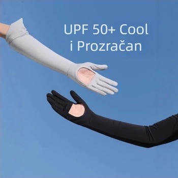 Ženske dugačke rukave za zaštitu od sunca, prozračne, nesklizavajuće, od najlona, udio glavne tkanine 81–95%, Cloud Pigeon, stil fashionable commuting, proljeće 2025