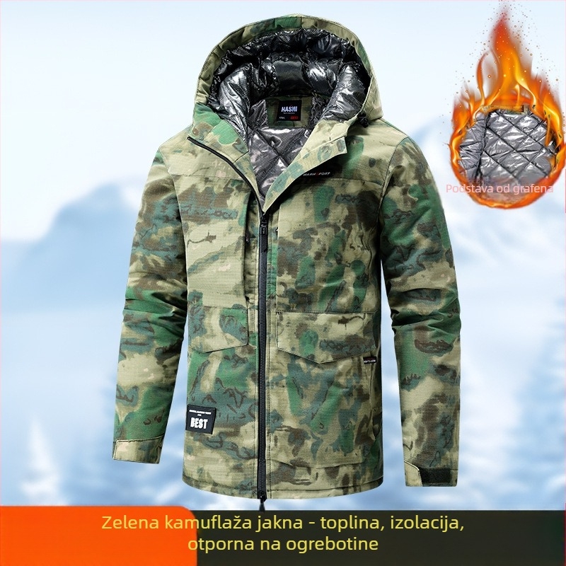 Radna jakna, 100% poliester, zadržava toplinu, zima, za tvornicu