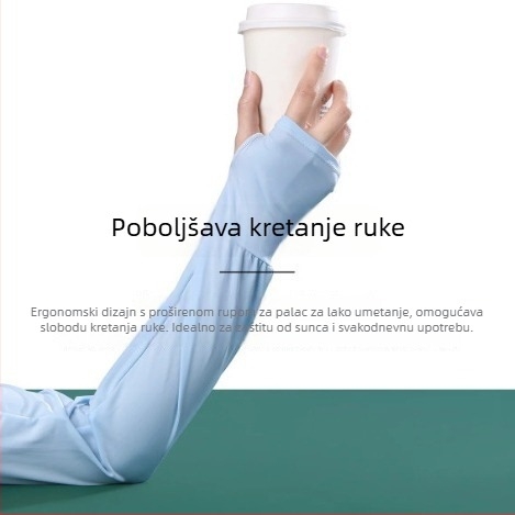 Najlonski rukav za zaštitu od sunca UPF50+, unisex, dugi balon rukav, za outdoor sportove