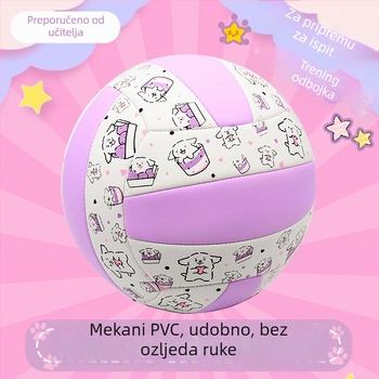 Unutarnja trening lopta za odbojku od teleće kože, s mogućnošću prilagodbe; tiskanje logotipa nije moguće