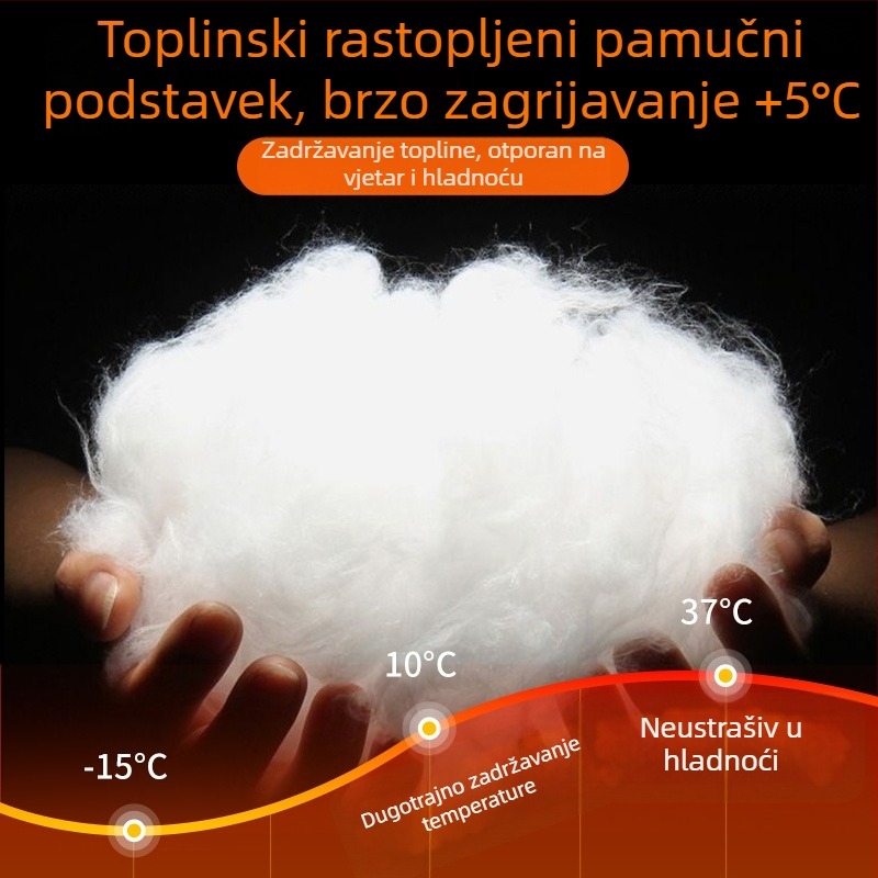 Kaput za sigurnosnu obuku zimi, debeli podstavljeni kaput (Vanjska tkanina: poliester; Podstava: vruće otopljeni pamuk; Kategorija: kaput, muška odjeća; Sezona: zima 2023; Namjena: sigurnosno osoblje)