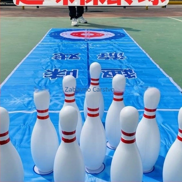 Vanjska bowling igračka – masivno drvo, roditeljsko-dječja igra u vrtiću, alat za izgradnju tima za odrasle