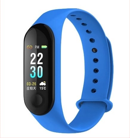 Inteligentna fitness narukvica sa mjerenjem srčanog ritma, praćenjem sna, brojanja koraka, mjerenjem krvnog tlaka, trajanje baterije 7–14 dana