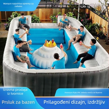 Vanjski debeli PVC kauč bazen – uklonjivi napuhani bazen za plivanje i vodeni park
