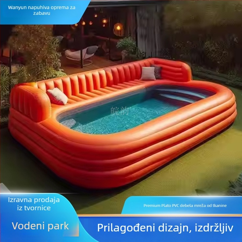 Vanjski debeli PVC kauč bazen – uklonjivi napuhani bazen za plivanje i vodeni park