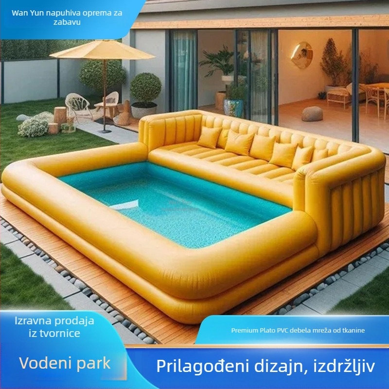 Vanjski debeli PVC kauč bazen – uklonjivi napuhani bazen za plivanje i vodeni park