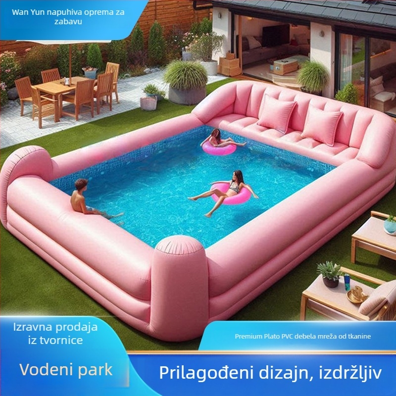 Vanjski debeli PVC kauč bazen – uklonjivi napuhani bazen za plivanje i vodeni park