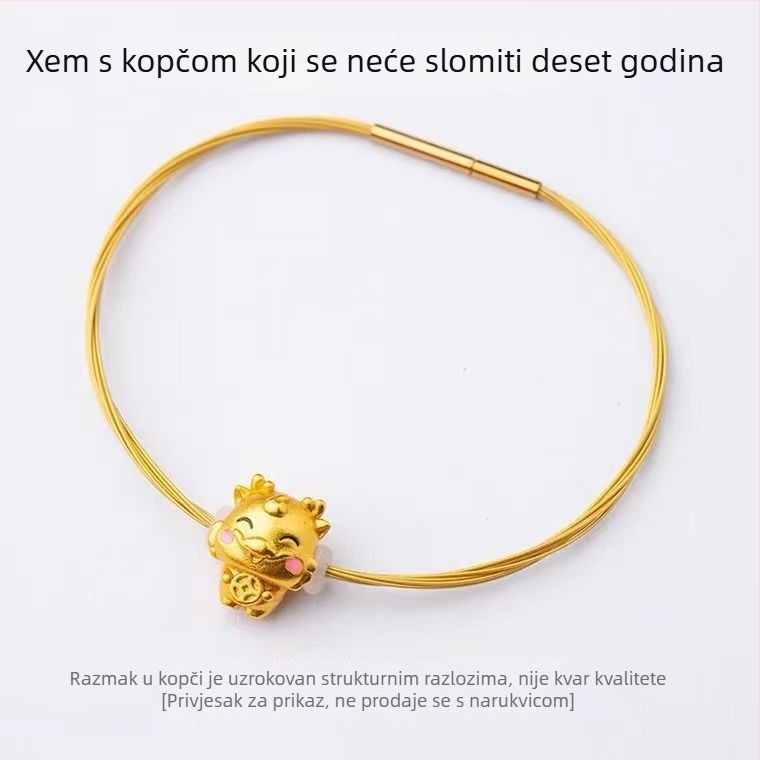 Ručni nakit od nehrđajućeg čelika, prirodni stil, ženski oblik s cvijetom, elektroplakiranje, sportska funkcija