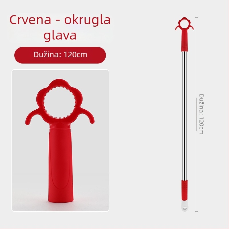 Otvarač prozora s nosačem za klizni prozor, nehrđajući čelik + ABS, brušeni završetak, za vrata i prozore